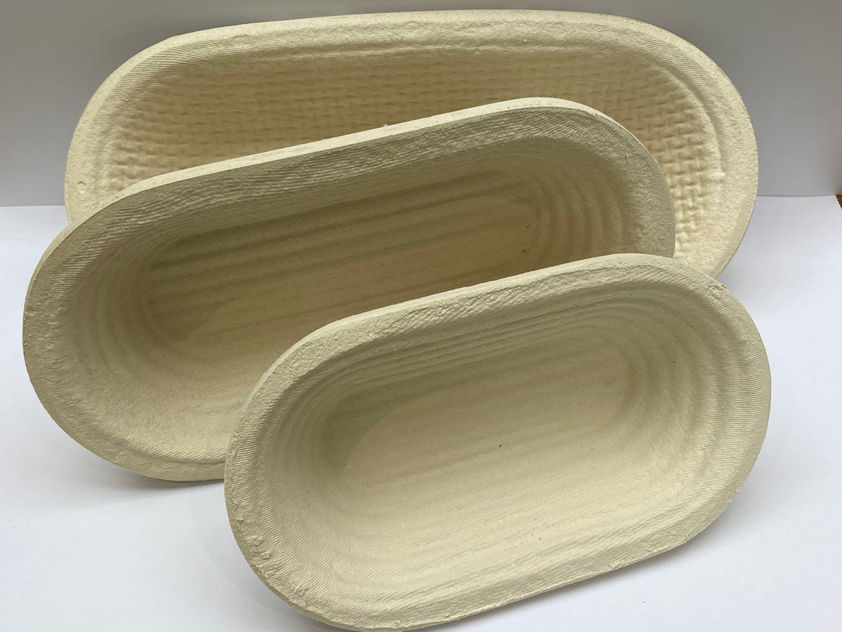 Long Oval Recycled Wood Pulp Bread Mould/Brotform various sizes Green