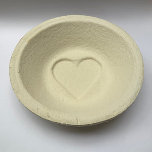 Round Heart Recycled Wood Pulp Bread Mould / Brotform / Banneton